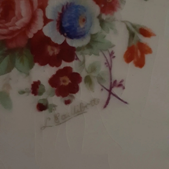 2 VTG Myotts Bouquet Royal Crown Staffordshire Square serving Platter or Plate - Picture 5 of 11